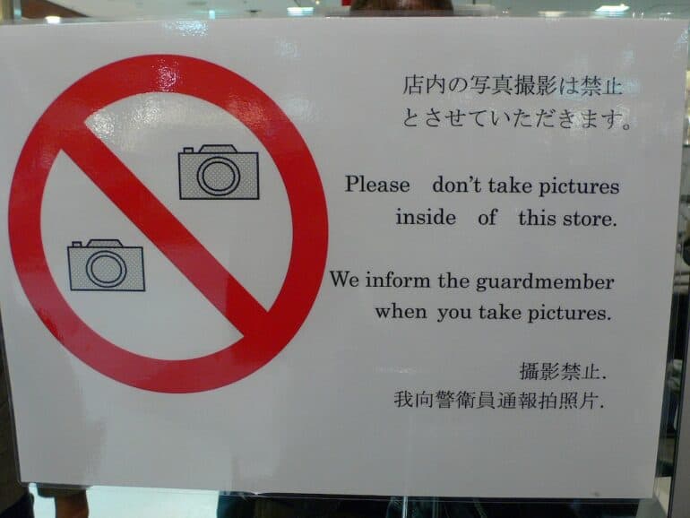 no picture sign